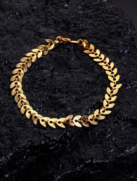 Elegant Laurel Leaf Bracelet