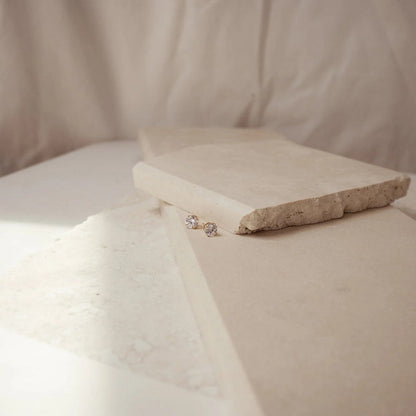 Classic Round Brilliant Stud Earrings