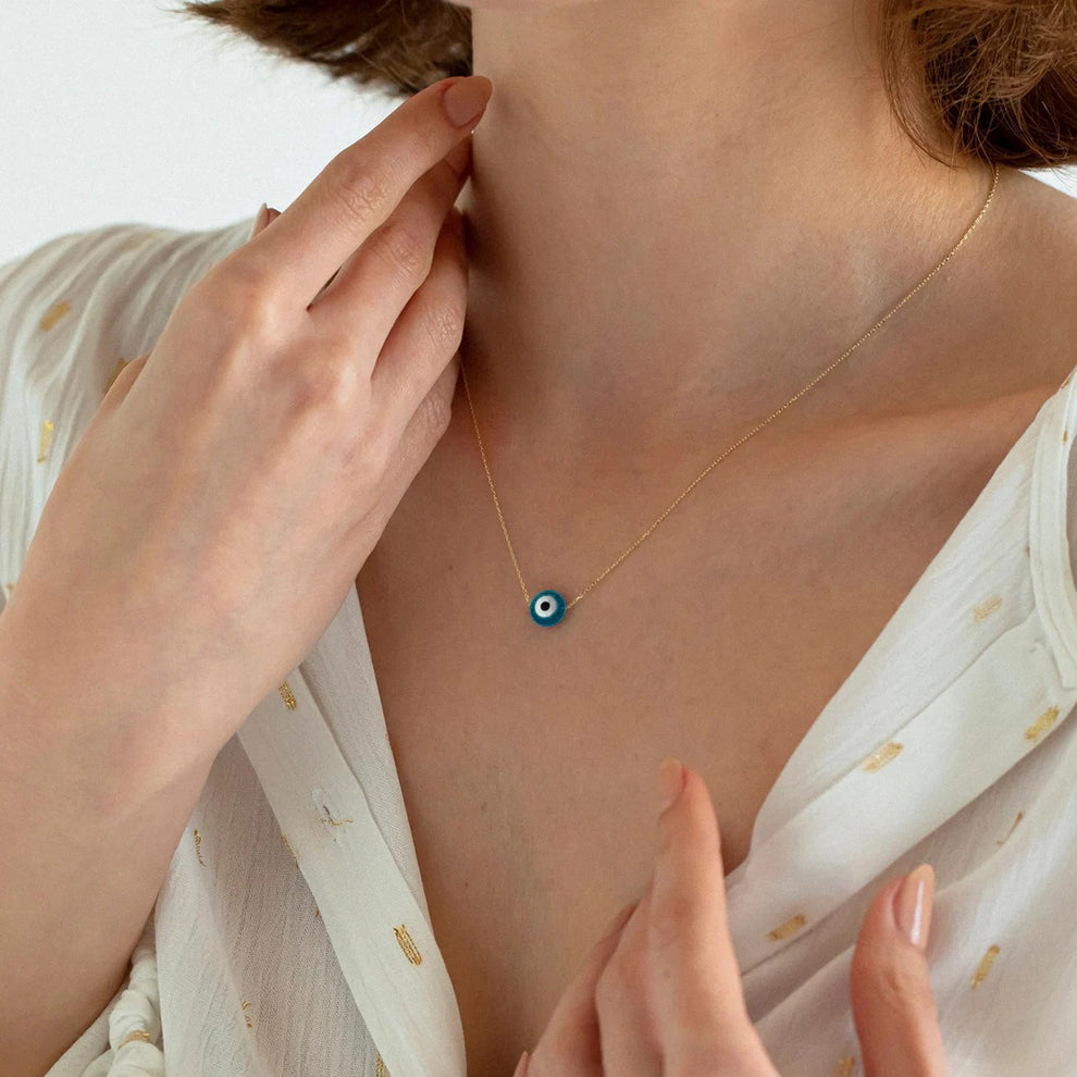 Dainty Evil Eye Protection Necklace