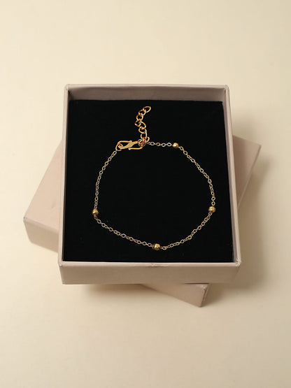 Dainty Beaded Station Bracelet