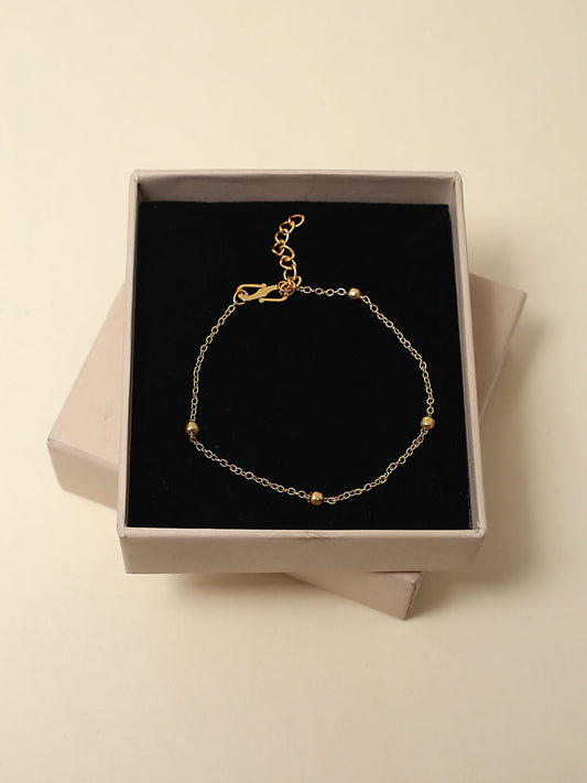 Dainty Beaded Station Bracelet