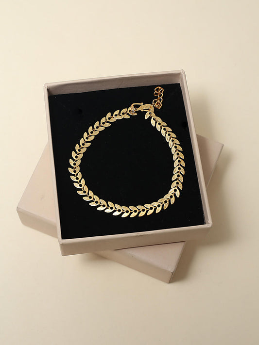 Elegant Laurel Leaf Bracelet