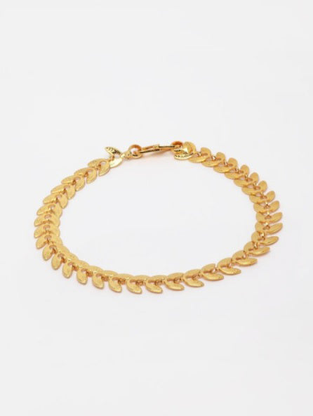 Elegant Laurel Leaf Bracelet