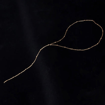 Elegant Beaded Lariat Necklace